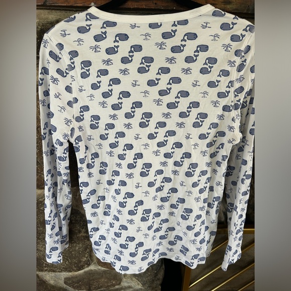 EUC Roller Rabbit Moby the Whale Pajama Top, S - Picture 4 of 4